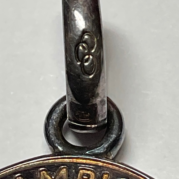 Rare Links Of London Sterling Silver WIMBLEDON Pendant. 3/4 inch diameter - Picture 2 of 6